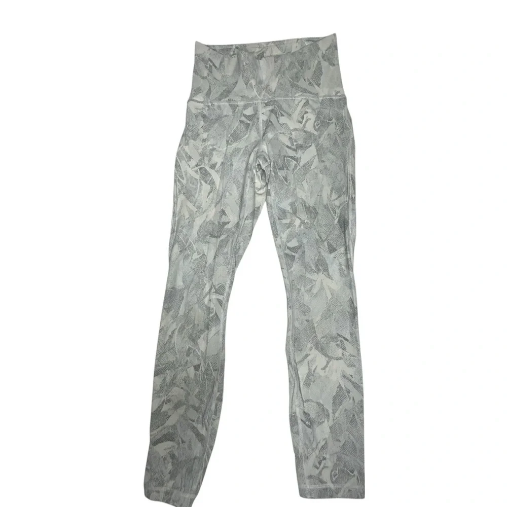 Lululemon Train Times Jasmine White Multi Leggings 4